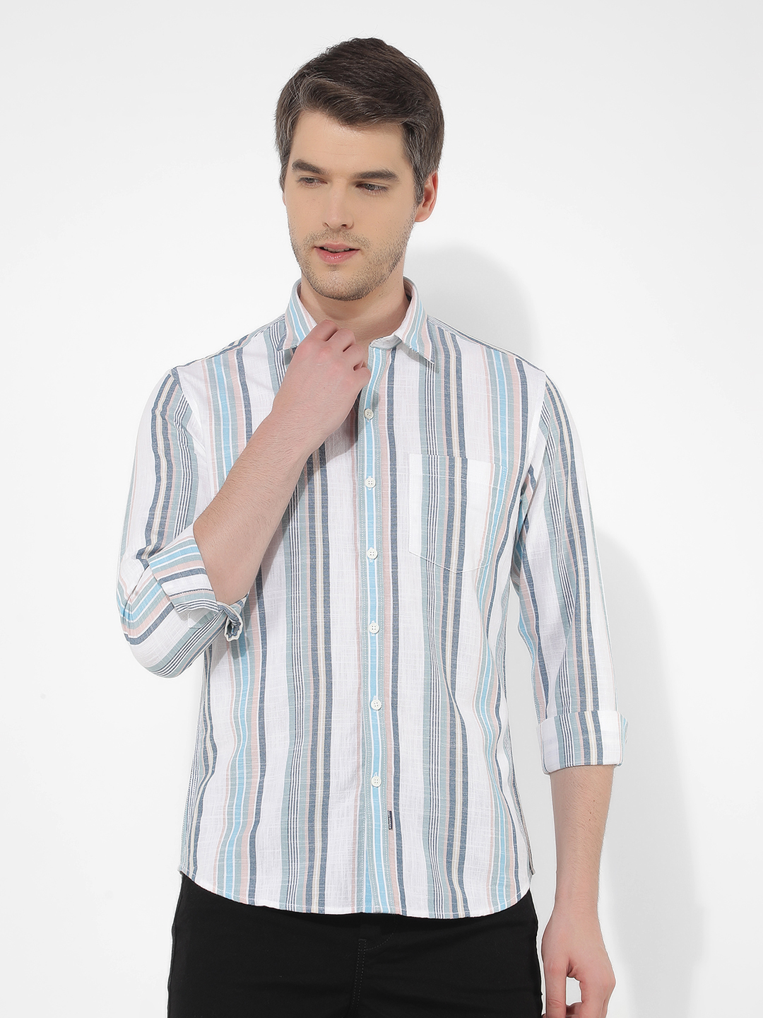 Numero Uno Men Striped Multicolor Shirt